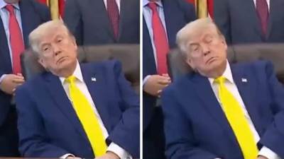  Tramp zaspao na konferenciji za novinare 