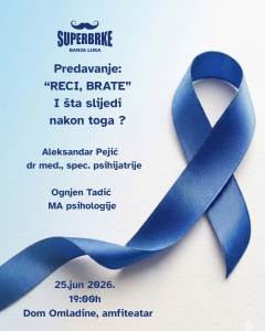  predavanje o mentalnom zdravlju muškaraca  u Banjaluci 