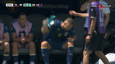 Edin Džeko burna reakcija nakon izmjene 