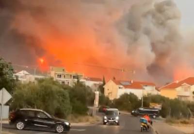  Tri požara nakon nevremena, vatra na Čiovu prijeti kućama 