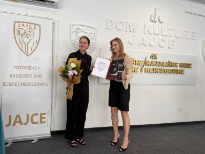  Glumica Dana Poletan dobila nagradu na festivalu u Jajcu 
