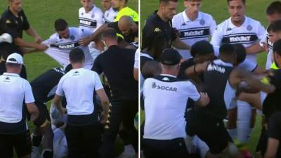  Opšta tuča na utakmici Partizan - Nefči 