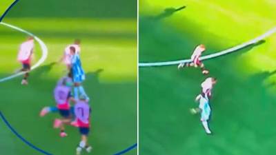  Molina udario Rodrija poslije kraja utakmice Španija Argentina 