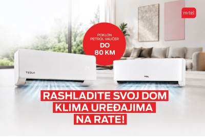  klima uređaji iz m:tel ponude poklon Petrol vaučer do 80 KM! 