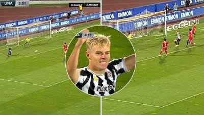  Partizan UNA Štrasen gol Erika Kojzeka 