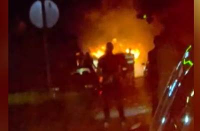  Goražde: Automobil u potpunosti izgorio u blizini benzinske pumpe 