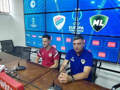  Pres konferencija Borca pred ML Vitebsk Vinko Marinović Stefan Savić 