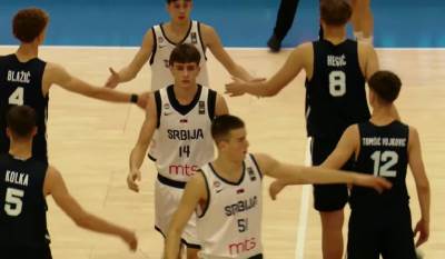  Mlada reprezentacija Srbije igraće za plasman od 9. do 12. mjesta 