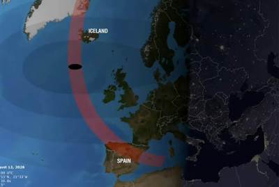  Krim na mapi tokom prenosa pomračenja prikazan kao dio Rusije 