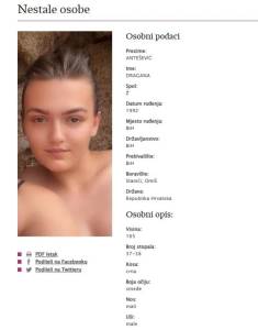  Dragana Antešević iz BiH nestala kod Omiša 