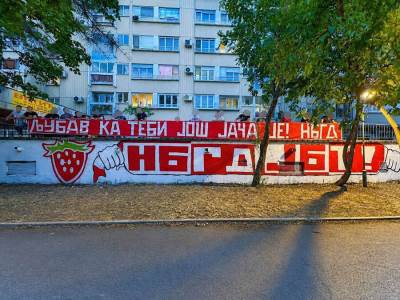  navijaci crvene zvezde zovu na viktoriju plzenj  