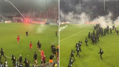  Neredi na utakmici Manhajm Valdof Kajzerslautern 
