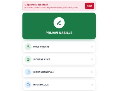  aplikacija "Prijavi nasilje" 