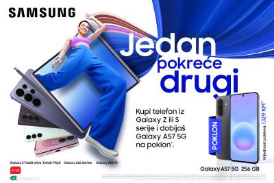  Jedan pokreće drugi: Novi Galaxy iz S ili Z serije donosi vam Galaxy A57 na poklon! 