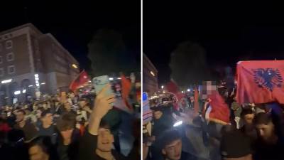  Žestoki neredi Albanaca u Štutgartu 