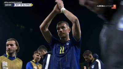  Prekid utakmice BIH Švedska oproštaj Edina Džeke 