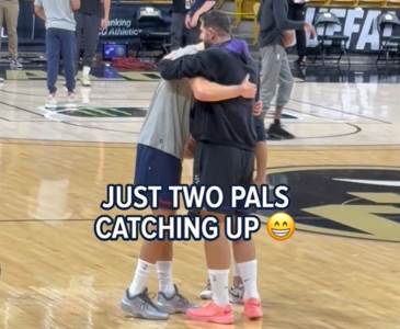  Nikola Jokić i Jusuf Nurkić u prijateljskom zagrljaju 