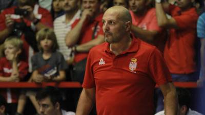  Aleksandar Đorđević poslije meča Srbija - Slovenija u Banjaluci 