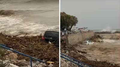  Kataklizma u Grčkoj: Nevrijeme na Rodosu odnijelo automobile i usmrtilo muškarca 